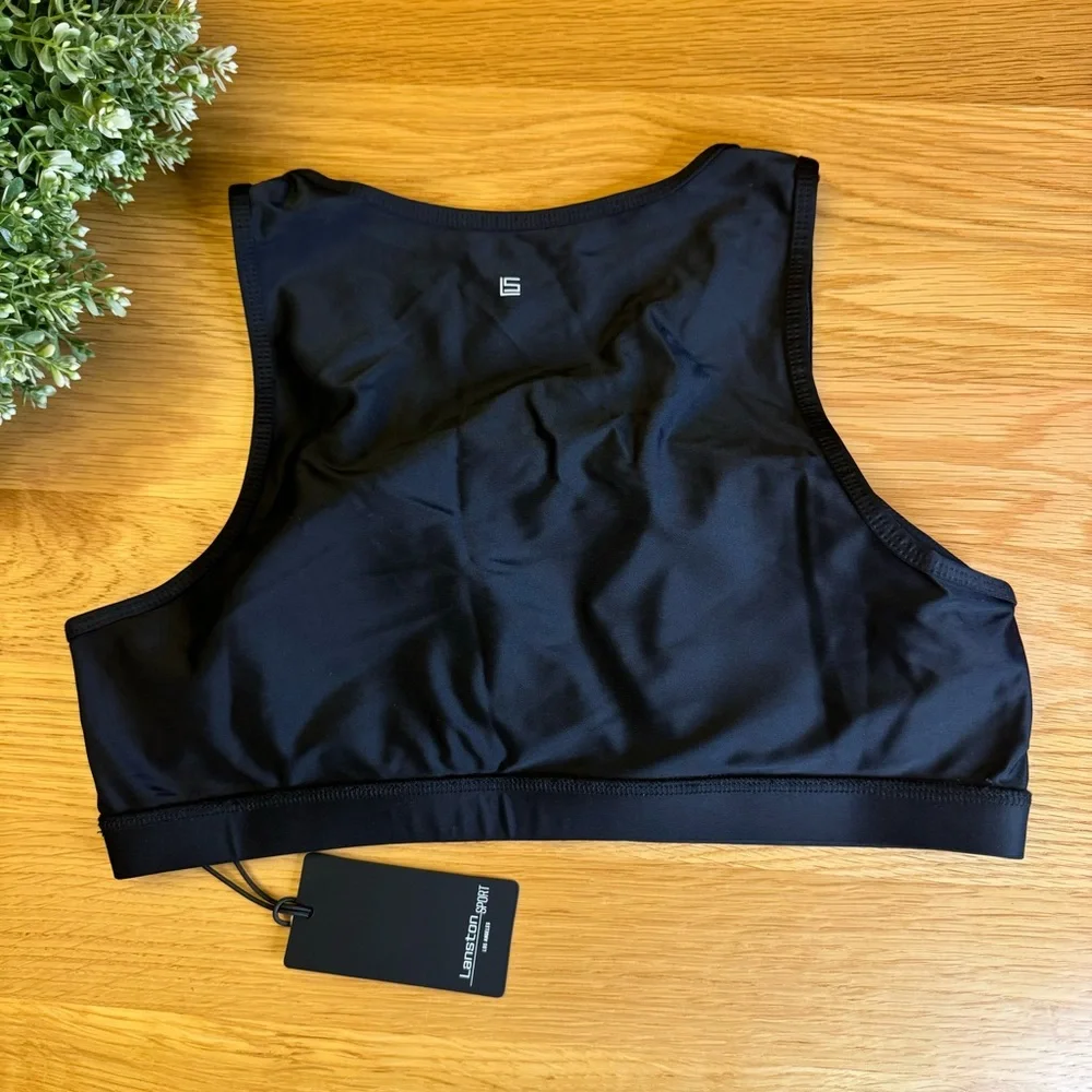 NWT REVOLVE x‎ LANSTON SPORT COLORBLOCK VELVET SPORTS BRA AND LEGGINGS SET